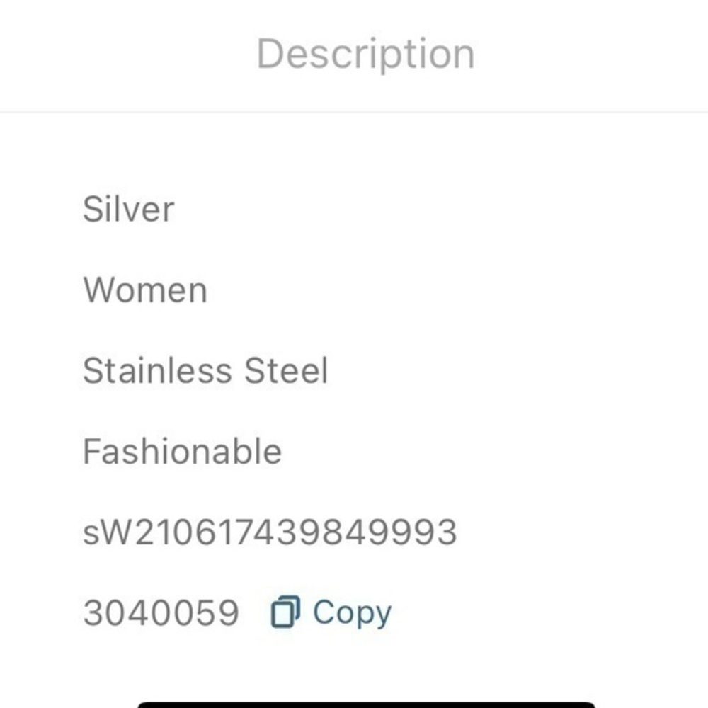 Men’s Stainless Steel Bracelet Silver Plated - Picture 5 of 6